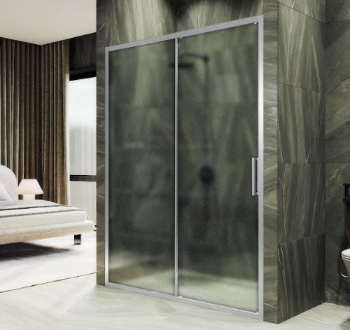 Душевая дверь Maybah Glass MGD-1282-5 180х195 стекло тонированное профиль хром матовый