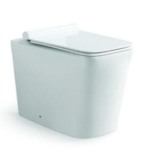 Унитаз напольный с бачком SantiLine SL-5021 цвет белый с сиденьем микролифт безободковый смыв воронка-водоворот