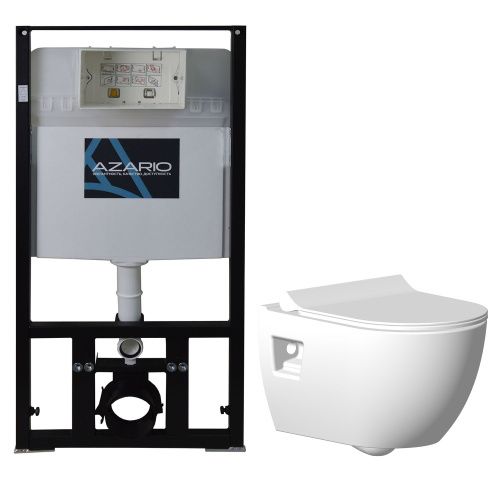 Комплект унитаз с инсталляцией  Azario  AZ-8010-1000+Ocean plus