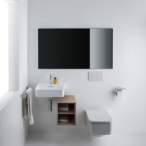 Раковина керамическая Laufen VAL 45 см 8.1528.1.000.104.1 подвесная цвет белый 1 отверстие под смеситель