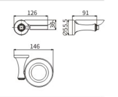 Мыльница CeramaLux Valencia 88504G - фото 2