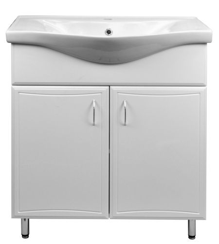 Тумба с раковиной Loranto Коралл CS00070536 60х46х85 напольная цвет белый