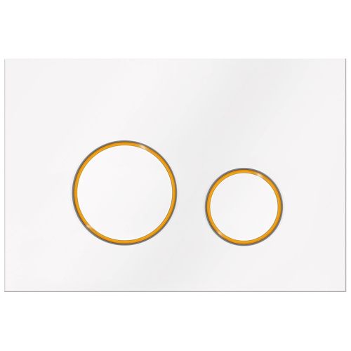 Клавиша смыва механическая KK POL M11 V3 SPP/041/0/K цвет белый/золото