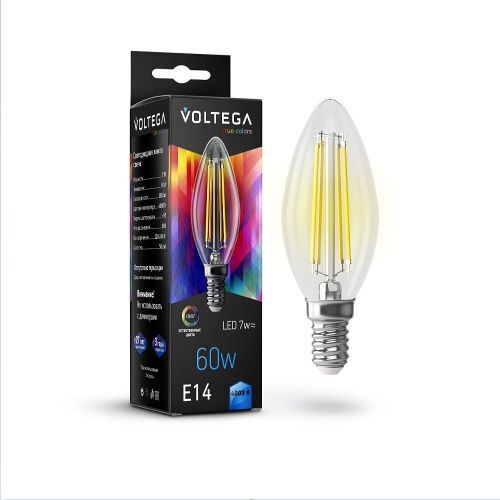 Лампа светодиодная Voltega Candle E14 7W High CRI 7153