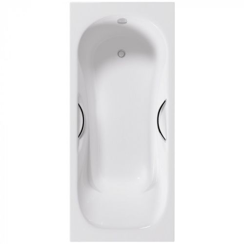 Ванна чугунная Delice Malibu DLR230608R 170х70 пристенная прямоугольная без ножек с отверстиями под ручки