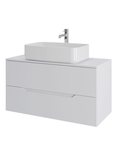 Тумба с раковиной Orange Line Li-100TuwMDF+B07-600W 101х46х69