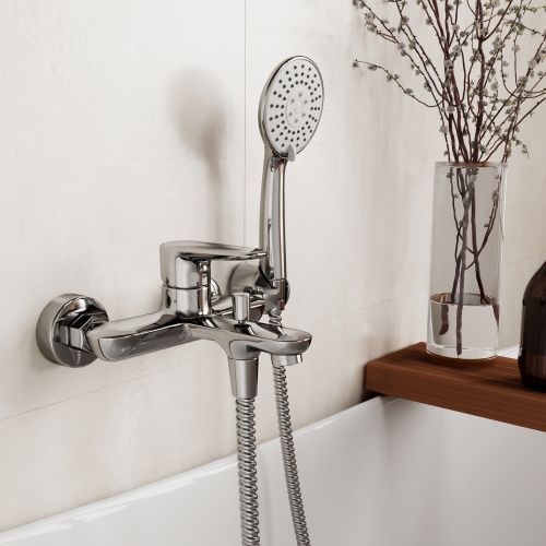 Смеситель для ванны Wasserkraft Vils 5600 5601 настенный хром