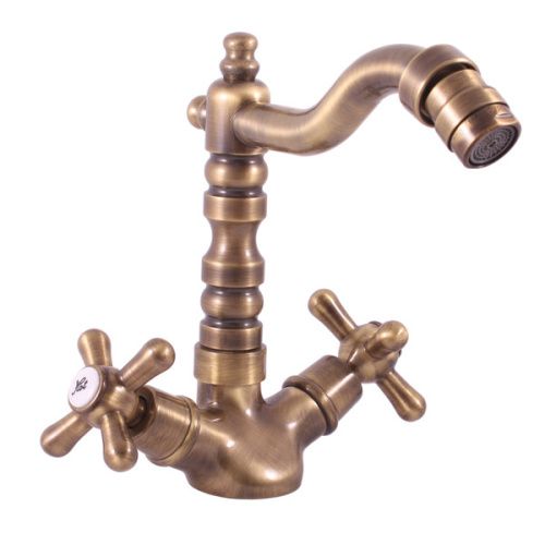 Смеситель RavSlezak MORAVA RETRO MK120.5/9SM на биде бронза