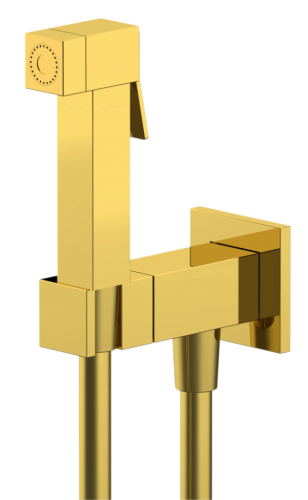 Гигиенический душ со смесителем Remer Q64DO золото глянцевое