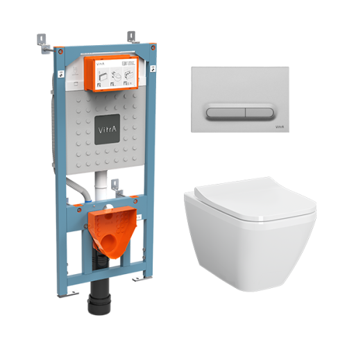 Комплект унитаз с инсталляцией Vitra Integra Square 9856B003-7206