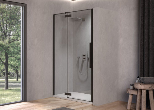 Душевая дверь Kolpa-San POLARIS 515970 100х200 стекло прозрачное профиль черный