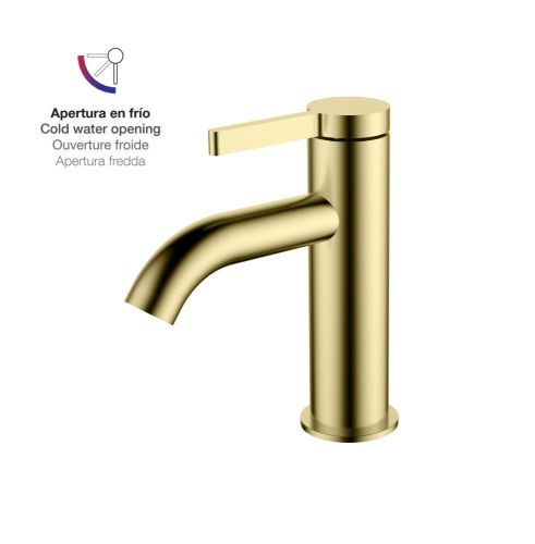 Смеситель AQG Urban Flow 01URF100OC на раковину золото
