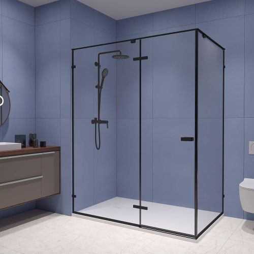 Душевой уголок RGW Stilvoll 353204009-14 100х90 стекло прозрачное профиль черный без поддона