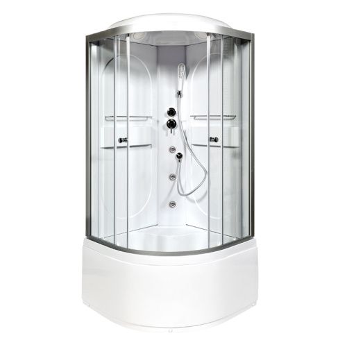 Душевая кабина AvaCan L610GM 100х100 четверть круга с крышей ориентация универсальная