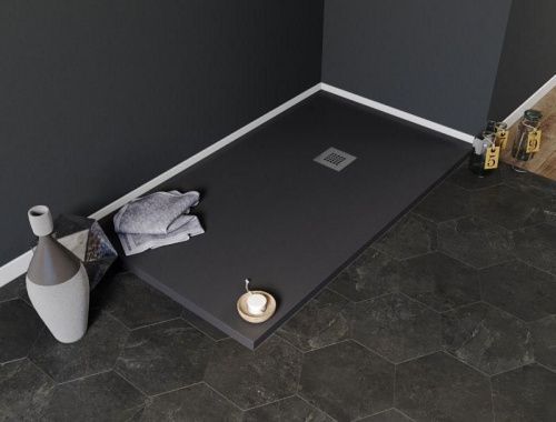 Душевой поддон Aquanet Pleasure 00258895 160х90 искусственный камень черный без каркаса