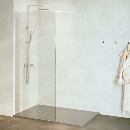 Душевая перегородка RGW Walk In 35100210-15 100х195 стекло прозрачное профиль белый