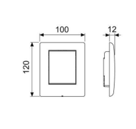 Панель смыва механическая Tece TECEplanus 9242312 цвет белый матовый - фото 2