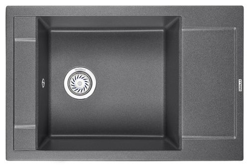 Кухонная мойка Granula 7806, ГРАФИТ 78х50 цвет графит поверхность матовая
