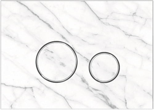 Клавиша смыва механическая KK POL Vitrum Grande V1 Orbis 350/PPK/423-00-03 цвет белый