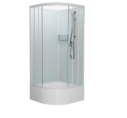 Душевая кабина Frank 132009 90х90 без крыши ориентация универсальная