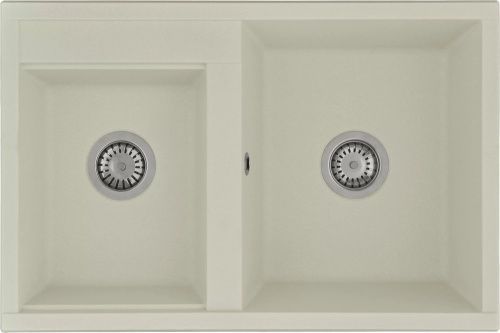 Кухонная мойка Aquaton Делия 1A723132DE240 78х52 цвет жемчуг поверхность матовая