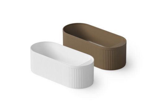 Ванна из искусственного камня Dea Design Stripes DD8801 1710 18 171х72 отдельностоящая овальная