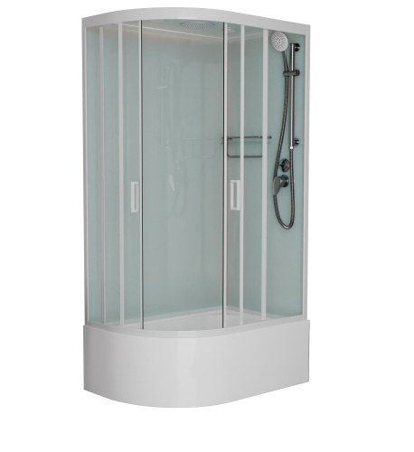 Душевая кабина Frank 137009 120х80 с крышей ориентация правая