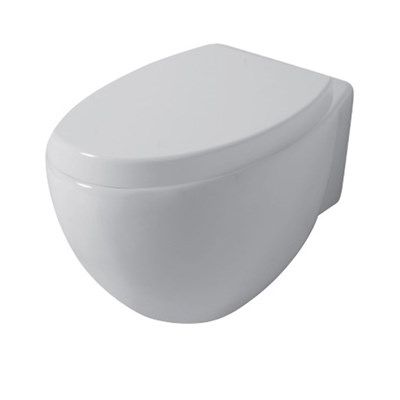 Чаша унитаза подвесная Disegno Ceramica Ovo OV00500001 цвет белый глянцевый без сиденья безободковая