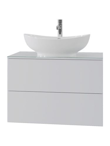 Тумба с раковиной Orange Otto Ot-75TuGLASS+G56 75х41х72 цвет белый