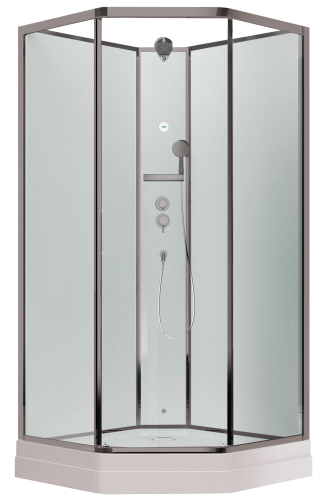 Душевая кабина Timo Ilma ILMA709-roof-709-T-STILMA-T-CH/C 90х90 пятиугольная без крыши