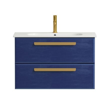 Тумба под раковину Cezares ECO ECO-CER-800-2C-SO-SPF-P 77х45х50 подвесная цвет синий