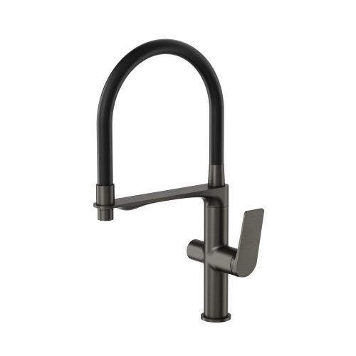 Смеситель для кухни Tokito MITSUISHI TOK-MIT-1012GM на раковину вороненая сталь