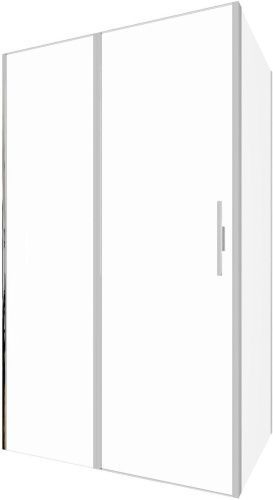 Душевой уголок Allen Brau Priority 3.31032.BA + 3.31044.BA 120х90 стекло прозрачное профиль серебро брашированное без поддона