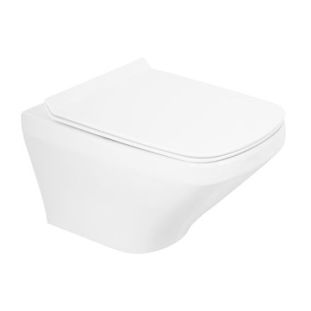 Чаша унитаза подвесная BelBagno SELA BB3201CHR цвет белый без сиденья безободковая каскадный смыв