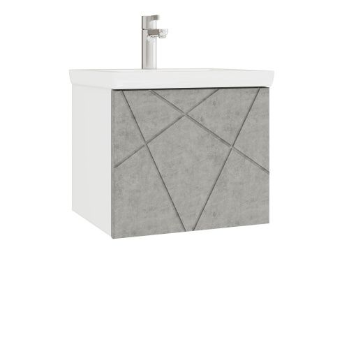 Тумба под раковину Vigo Geometry 032 бетон 46х39х40 подвесная