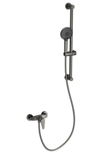 Душевой гарнитур со смесителем Wonzon & Woghand WW-AE3103-BGG настенный графит