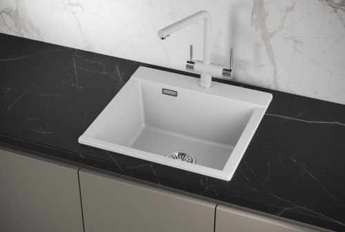 Кухонная мойка Granula 5201, АРКТИК 52х50 цвет светло-серый поверхность матовая