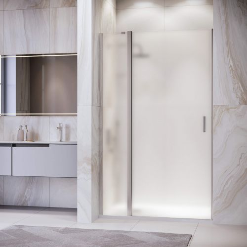 Душевая дверь RGW Leipzig 351200410-21 100х195 стекло матовое профиль хром глянцевый