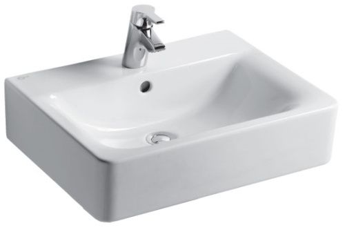 Раковина керамическая Ideal Standard CONNECT E794501 60х46 подвесная цвет белый 1 отверстие под смеситель