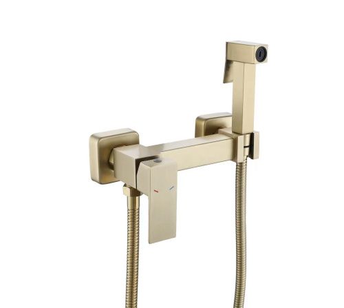 Гигиенический душ со смесителем Savol S-FXQ007C золото матовое