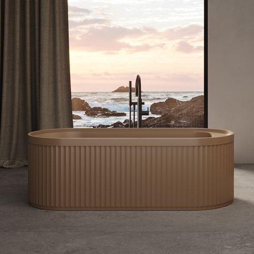 Ванна из искусственного камня Dea Design Stripes DD8801 1710 1 171х72 отдельностоящая овальная