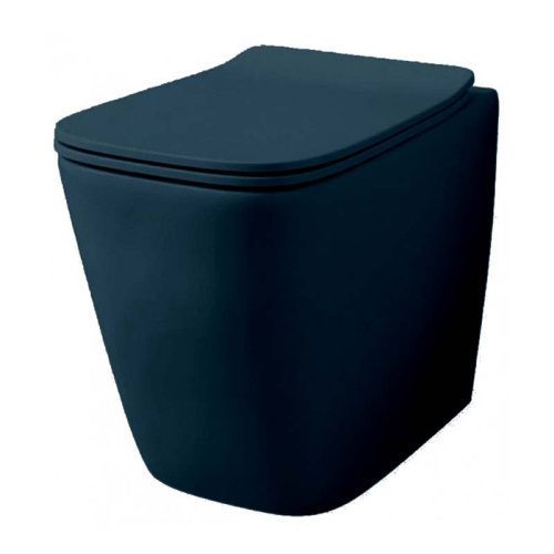 Чаша унитаза приставная Artceram A16 ASV004 36 00 цвет синий матовый без сиденья душевой смыв