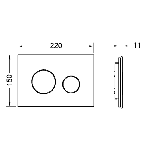 Панель смыва механическая Tece TECEloop 9240659 цвет белый/хром матовый - фото 2