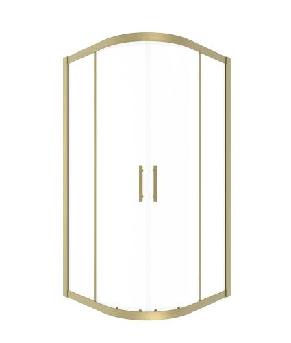 Душевой уголок Timo T44 90х90 стекло прозрачное профиль золото матовое без поддона