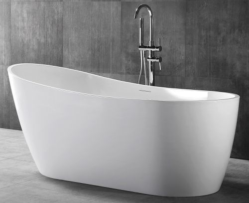 Ванна акриловая Abber AB9353-1.3 130х70 отдельностоящая овальная с каркасом