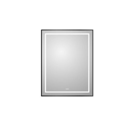 Зеркало с подсветкой и антизапотеванием BelBagno Kraft SPC-KRAFT-700-900-LED-TCH-WARM-NERO 70х90 подвесное