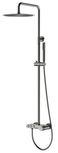 Душевая стойка Boheme Stick 128-SGM.2 настенная цвет серый