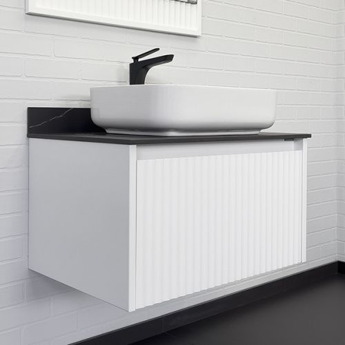 Тумба с раковиной Comforty Марсель 00-00013395CF 75х50х53 подвесная цвет белый