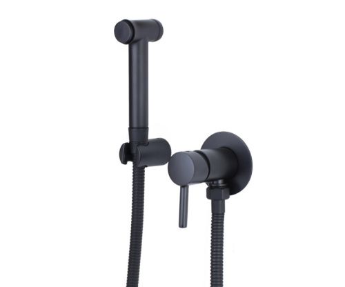 Гигиенический душ со смесителем Bronze de Luxe SCANDI 14512B черный