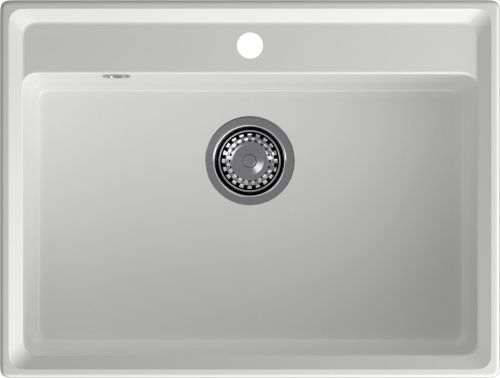 Кухонная мойка Granfest Level LV-660 иней 66х50 цвет белый поверхность матовая